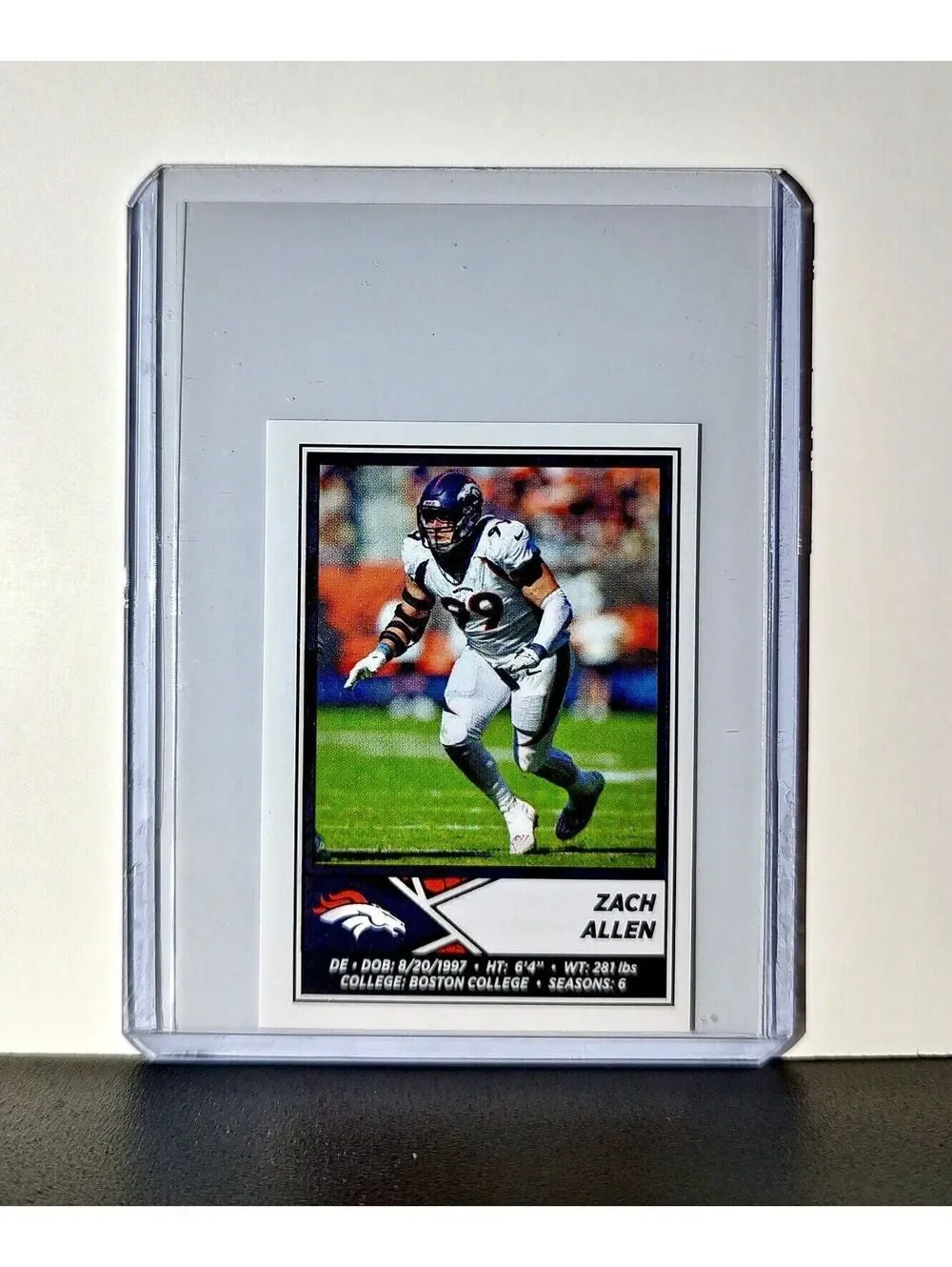 Zach Allen 2024 Panini NFL Sticker #241 Denver Broncos